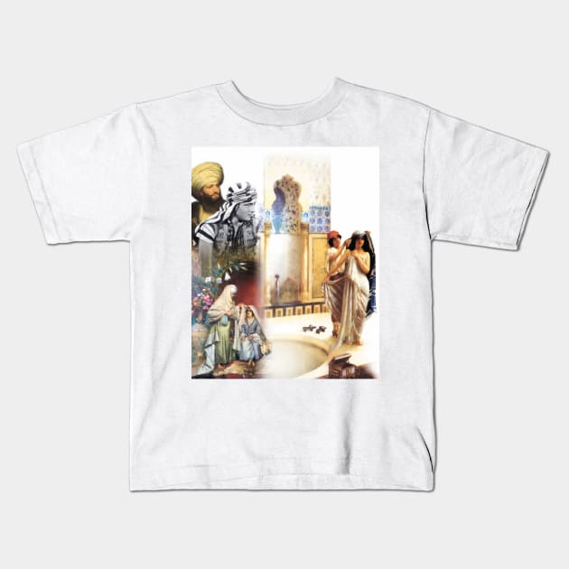 Orientalism - 1001 Nights Kids T-Shirt by Dez53